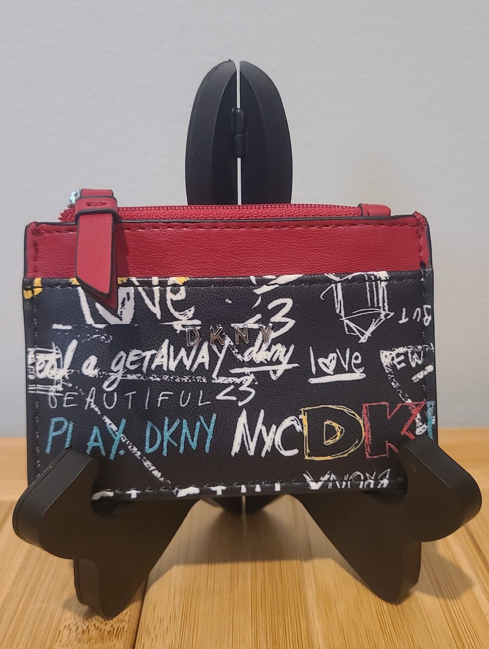 DKNY Graffiti Style Cardholder Small Wallet
